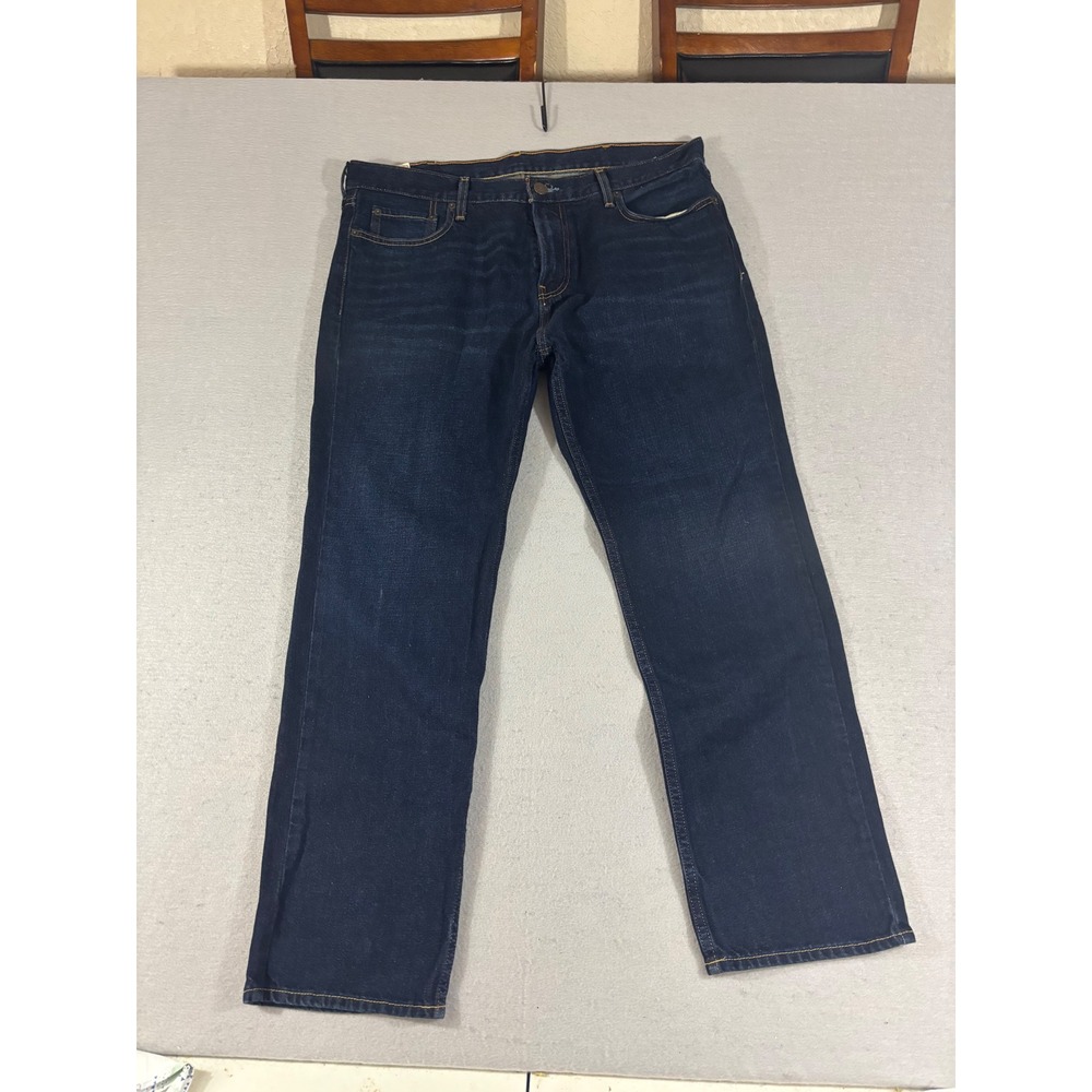 Hollister Classic Straight Jeans Mens 36x30 Dark Wash Indigo Denim Pants